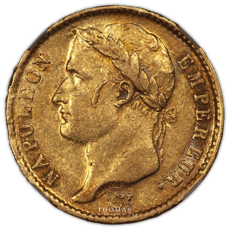 20 francs or 1808 M Toulouse with a horn obverse