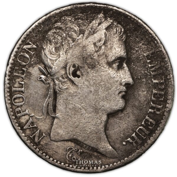 5 francs 1808 U Turin avers