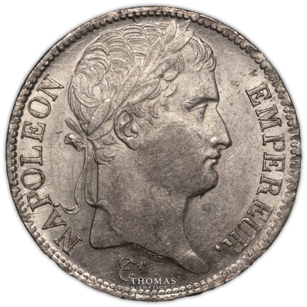 5 francs 1808 W Napoleon I avers