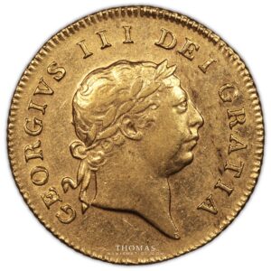 Angleterre – Georges III – 1-2 Guinée or 1809 obverse gold