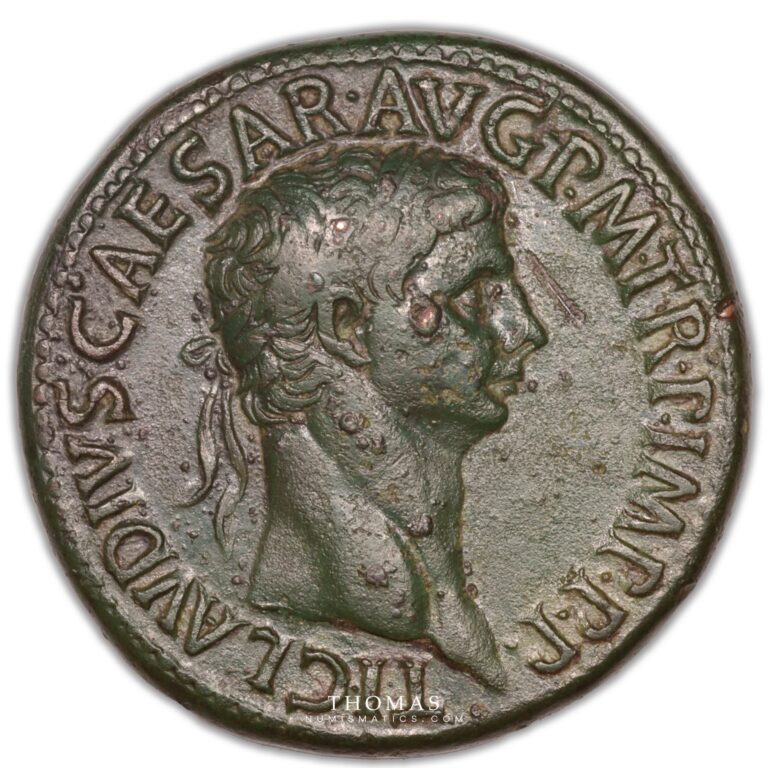 claude sesterce rome obverse