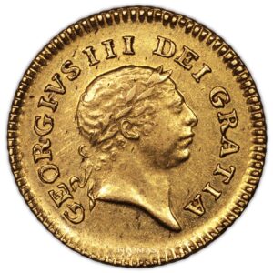 georges III 1-3 guinee or 1806 obverse gold