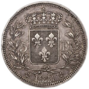 Henri V prétendant – Essai 5 francs 1831 Bruxelles – GENI SP 58 revers