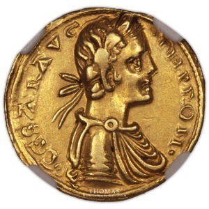 Italie – Frederic II de Hohenstaufen – Augustale or – Brindisi – AU55 avers