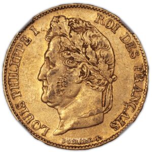 Gold - Louis Philippe I - 20 francs or 1846 W Lille obverse