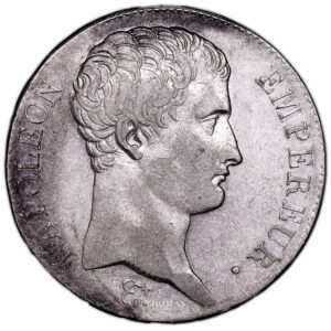Monnaie France - Napoléon Ier - 5 Francs Argent An 14 A Paris-Avers
