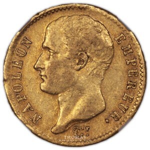 Napoleon I 20 francs or 1807 M toulouse avers