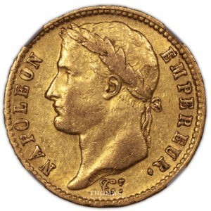 Napoleon I - 20 francs or 1810 H la rochelle avers