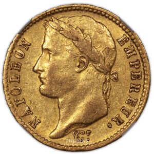 Gold - Napoleon I - 20 francs or 1810 H la rochelle obverse