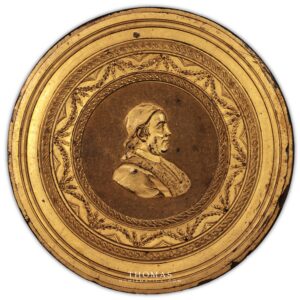 Clement XV – Papales – Médaille écaille tortue et dorée avers