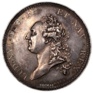 Ecu calonne 6 segments obverse