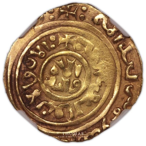 Louis IX Saint-Louis – Dinar or palestine – Acre – NGC AU 55-1