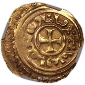 Gold Louis IX Saint-Louis – Dinar or palestine – Acre – NGC AU 55-2