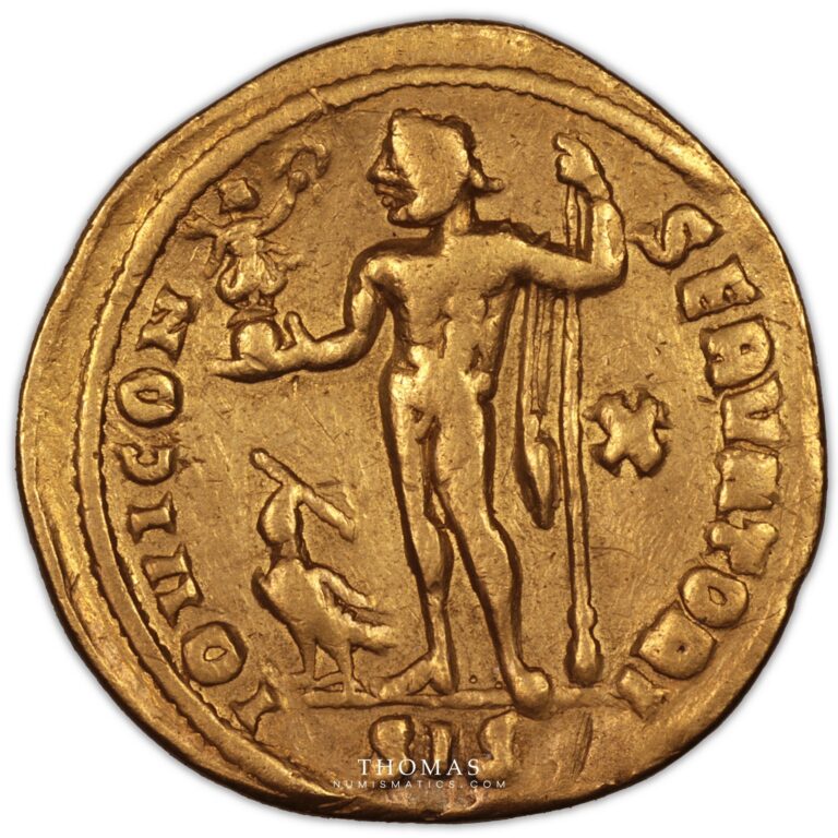 solidus or licinius père - Siscia gold reverse