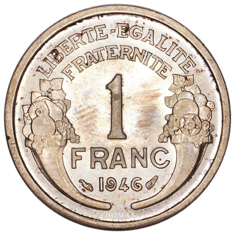 1 franc morlon argent revers