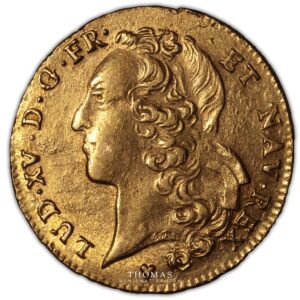 double louis or bandeau 1745 BB obverse gold