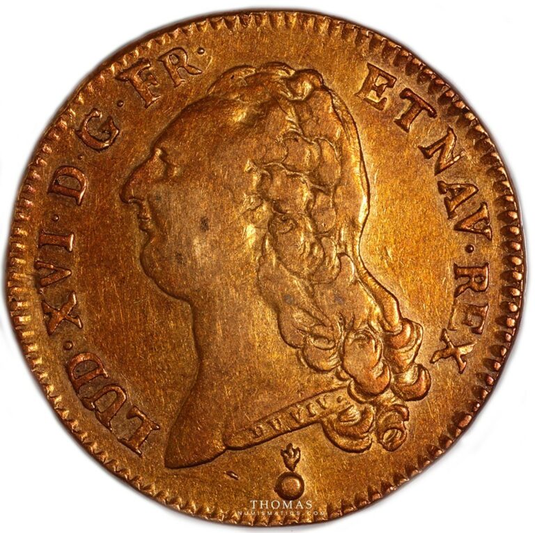 Gold Double louis xvi or 1786 AA Metz obverse