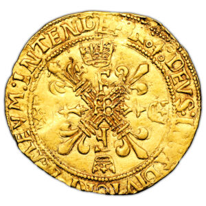 Monnaie France - François Ier - Écu d'or au soleil de bretagne - Rennes - 1er type-Revers