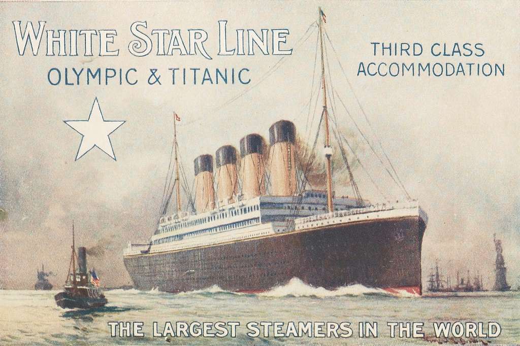 Affiche transatlantique Titanic