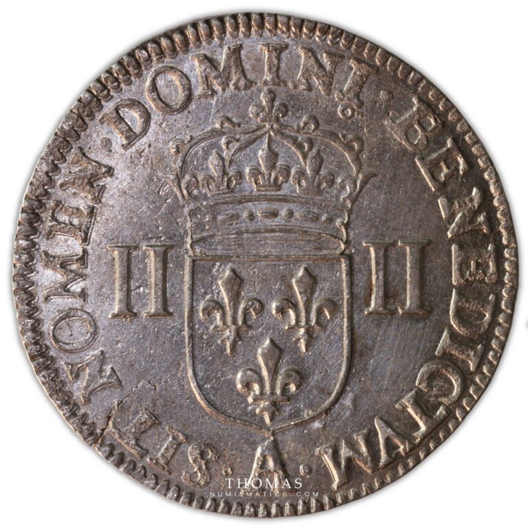 quarter d'écu pour Louis XIV 1644 A