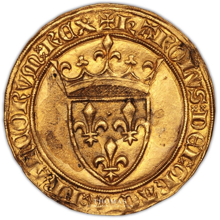 charles VI ecu or couronne obverse gold