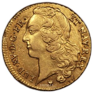double bandeau or 1758 BB obverse gold