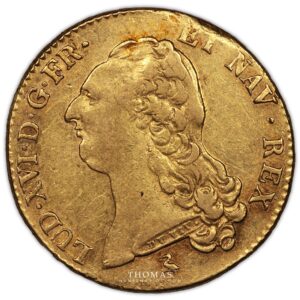 double louis xvi or 1785 A paris obverse gold