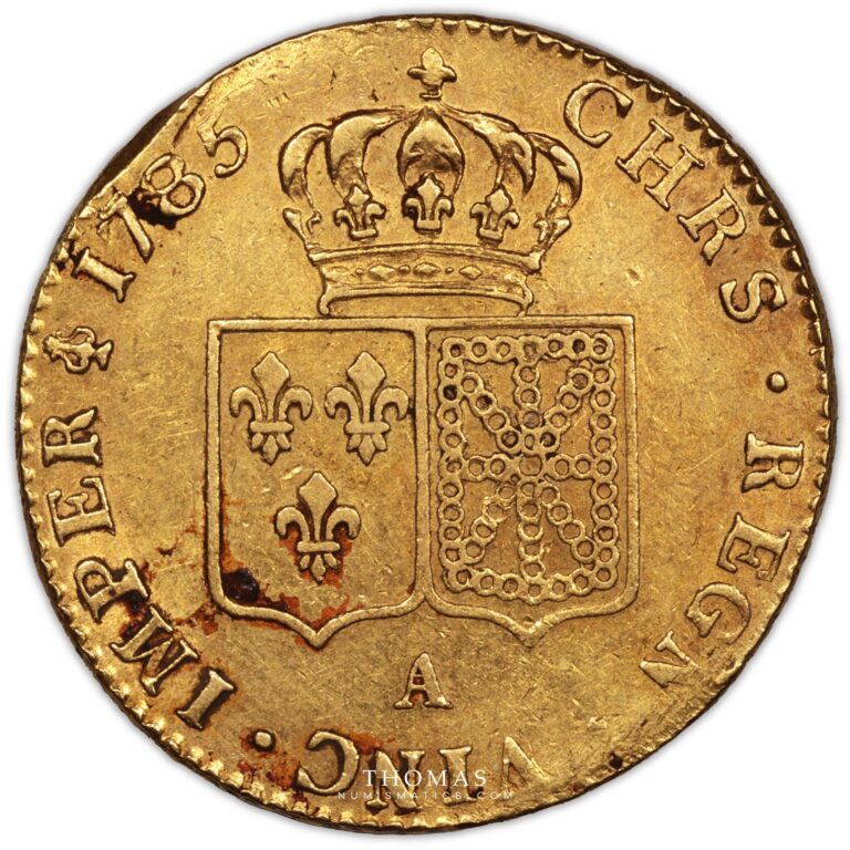 double louis xvi or 1785 A paris reverse gold