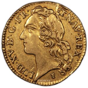 louis xv louis or bandeau 1741 rennes obverse gold