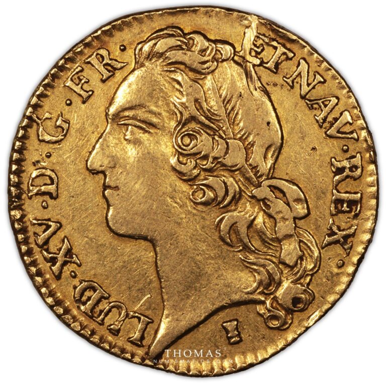louis xv louis or bandeau 1741 rennes obverse gold