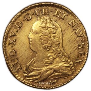 Louis XV louis or lunettes 1730 A obverse gold