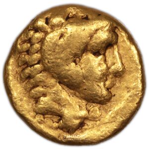 Macédoine – Huitième de Statère or – Philippe II obverse gold
