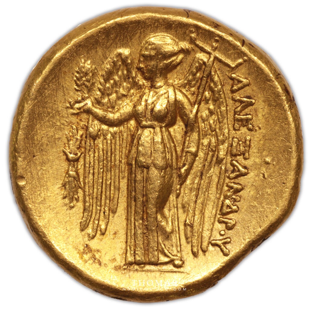 Macédoine – Statère or – Alexandre III le Grand – Amphipolis revers