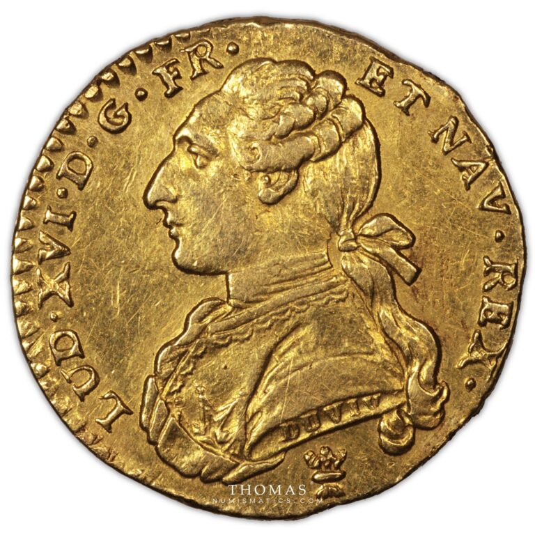 Gold demi louis xvi or 1777 i limoges avers