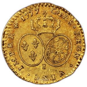 Gold demi louis xvi or 1777 i limoges revers