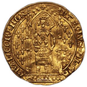 Gold - Franc a pied or obverse