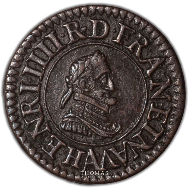 HENRI IV LE GRAND Denier tournois, 1er type de Paris obverse