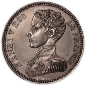 Henri V prétendant - Essai 5 francs 1831 Bruxelles - obverse