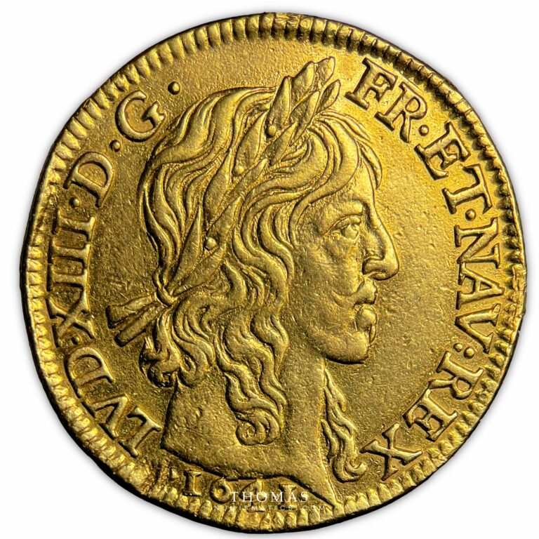 Louis XIII - Louis d'or a la meche longue 1641 A Paris-obverse gold