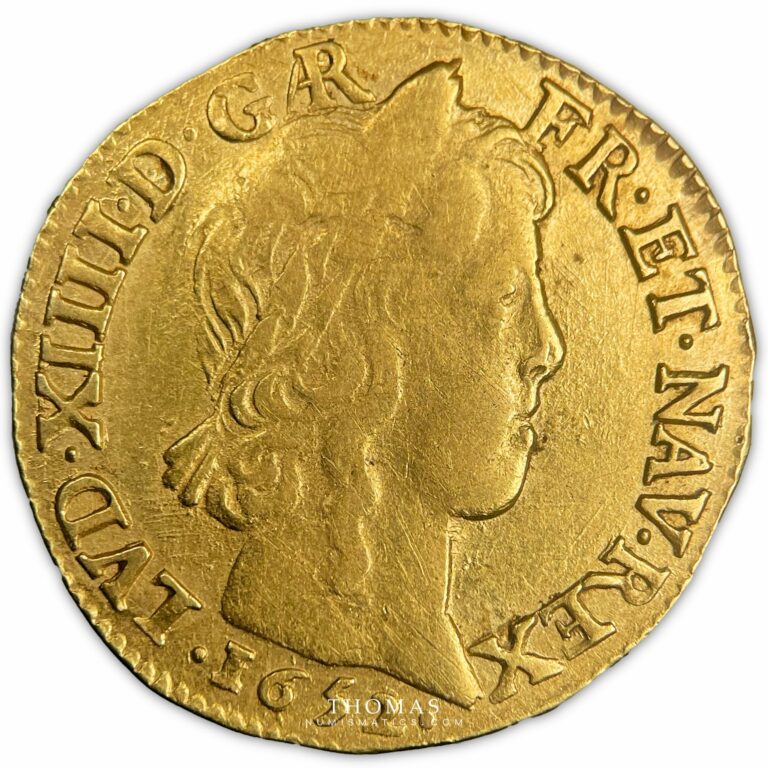 Louis XIV – Louis d’or à la mèche longue – 1652 Arras-obverse gold