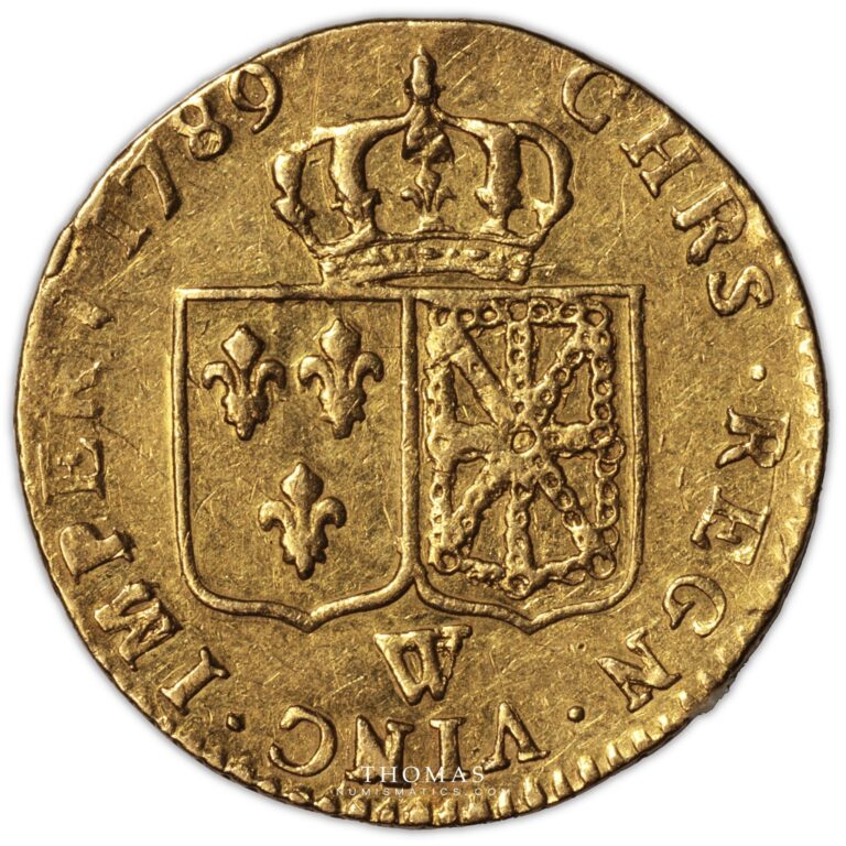 Louis XVI or 1789 W reverse gold