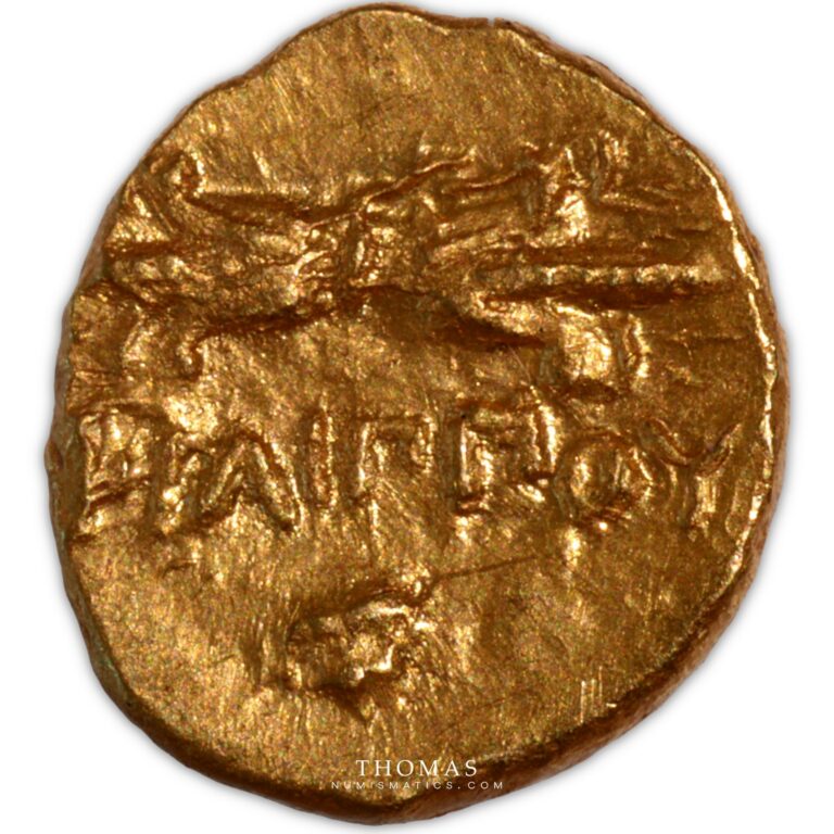 Macédoine – Philippe II – 1:12 de Statère or – Pella - Reverse gold