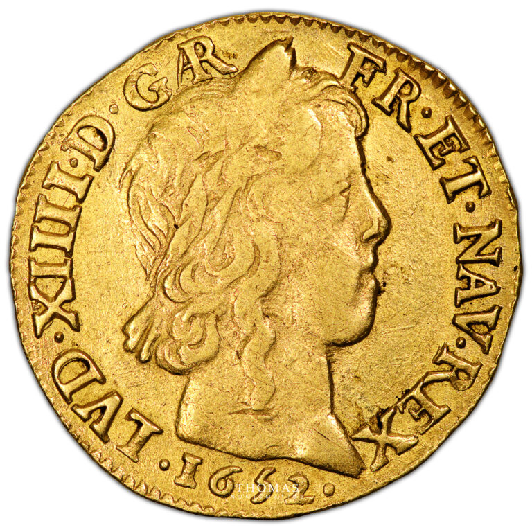 Monnaie - France Louis XIV Louis d’or à la mèche longue – 1652 Arras-Avers