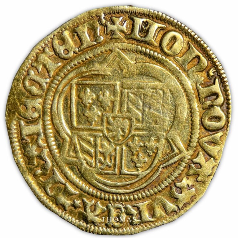 Pays-Bas - Gulden or - David de Bourgogne - Utrecht-Reverse gold