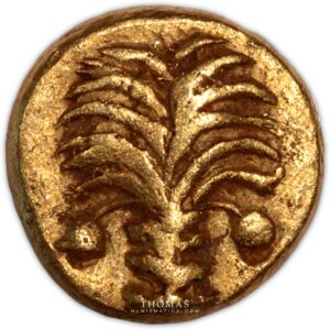 Zeugitane – 1:10e de Statère or – Carthage - obverse gold