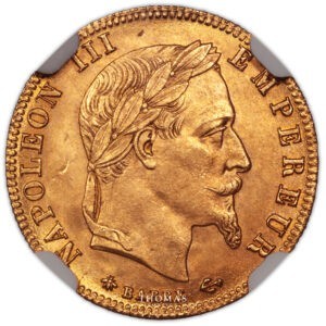 5 francs or 1866 A Paris NGC MS 66 avers