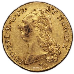 Gold - Double Louis XVI or 1786 BB strasbourg - obverse