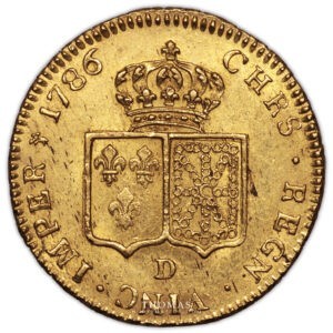 Double Louis XVI or 1786 D -2- Revers