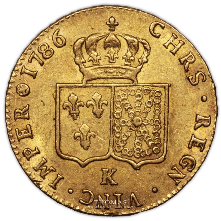 Gold - Double Louis XVI or 1786 K - reverse