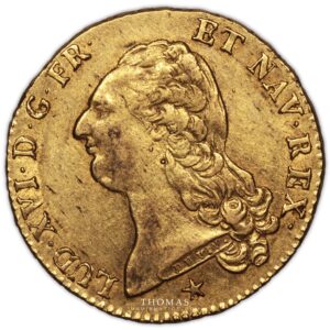 Gold Double Louis XVI or 1786 W - obverse